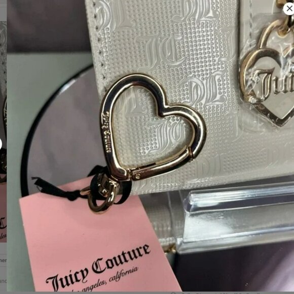 Juicy Couture Cream Wallet w/ Elegant Gold Charms - Picture 4 of 6